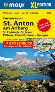 Mayr Wanderkarte Ferienregion St. Anton am Arlberg XL 1:25.000  9783850264310