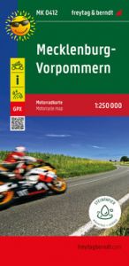 Mecklenburg-Vorpommern, Motorradkarte 1:250.000 freytag & berndt 9783707919806