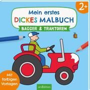 Mein erstes dickes Malbuch - Bagger und Traktoren Corina Beurenmeister 9783845855103