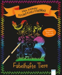 Mein schönster Krickel-Kratz-Malblock - Fabelhafte Tiere Nicola Dehmer 9783401712352