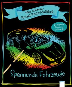 Mein schönster Krickel-Kratz-Malblock - Spannende Fahrzeuge Falko Honnen 9783401713557