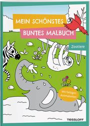 Mein schönstes buntes Malbuch. Zootiere Carmen Eisendle 9783788645199