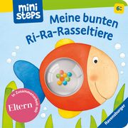 Meine bunten Ri-Ra-Rasseltiere - Rasselbuch für Kinder ab 6 Monaten, Baby-Buch, Spielbuch Milk, Ina 9783473319992