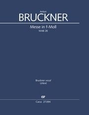Messe in f-Moll (Klavierauszug Bruckner, Anton 9790007249984