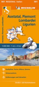 Michelin Aostatal, Piemont, Lombardei und Ligurien/Italie - Nord-Ouest  9782067228450