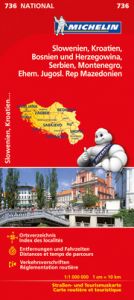 Michelin Slowenien, Kroatien, Bosnien und Herzegowina, Serbien, Montenegro  9782067219038