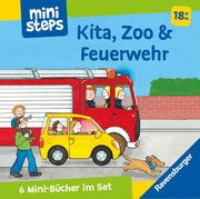 ministeps: Mein erster Bücher-Würfel: Kita, Zoo und Feuerwehr (Bücher-Set) Milk, Ina 9783473302840