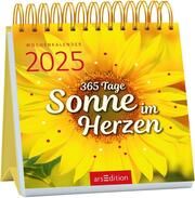 Mini-Wochenkalender 365 Tage Sonne im Herzen 2025  4014489133803