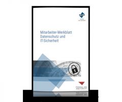 Mitarbeiter-Merkblatt Datenschutz und IT-Sicherheit  9783865869937