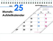 Monats-Aufstellkalender 2025 - 20x15 cm - 1 Monat auf 1 Seite - 4-sprachiges Kalendarium - inkl. Jahresübersicht - Monatsplaner - 985-0000  4006928026289