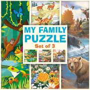 My Family Puzzle - Jungle, Flowers, Northern Wildlife Angelika Scudamore/Kaja Kajfez/Jenny Palmer 4260671131304