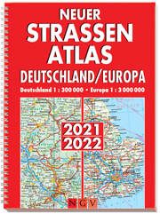 Neuer Straßenatlas Deutschland/Europa 2021/2022  9783625143239