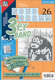 Nonogramm 3er-Band Nr. 26 Conceptis Puzzles 9783905573619