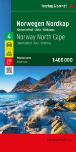 Norwegen Nordkap, Straßenkarte 1:400.000, freytag & berndt freytag & berndt 9783707922844