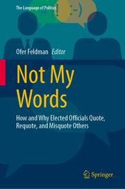 Not My Words Ofer Feldman 9789819797882