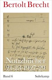 Notizbücher 21-23 Bd. 6 Brecht, Bertolt 9783518431023