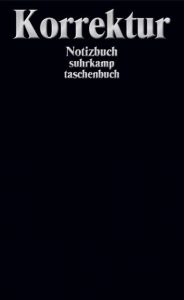 Notizbuch Korrektur Suhrkamp Verlag 9783518468241