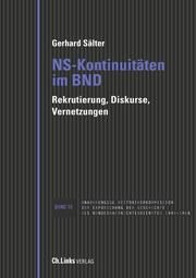 NS-Kontinuitäten im BND Sälter, Gerhard 9783962891312