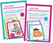 Paket: Achtung, Ansteckungsgefahr! - 24 verständliche Aushänge und Merkblätter zu übertragbaren Krankheiten Breckling, Ulrike 9783834664549