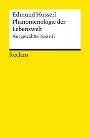 Phänomenologie der Lebenswelt Husserl, Edmund 9783150141878