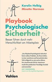 Playbook Psychologische Sicherheit Helbig, Karolin/Norman, Minette 9783800672998