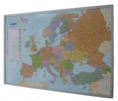 Politische Europakarte auf Kork-Pinnwand, deutsch  9783981078671