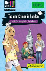 PONS Die Drei !!! - Tea and Crimes in London Erlhoff, Kari 9783120101628