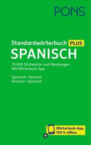 PONS Standardwörterbuch Plus Spanisch  9783125161856