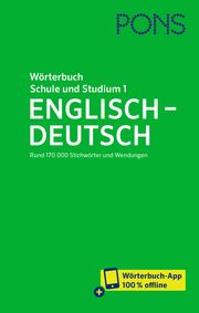 PONS Wörterbuch für Schule und Studium Englisch 1 - Englisch-Deutsch Colin McIntosh 9783125162808