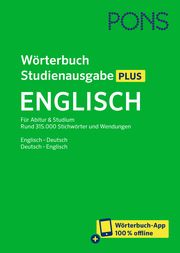 PONS Wörterbuch Studienausgabe Plus Englisch  9783125162150