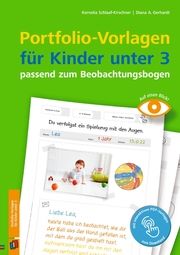Portfolio-Vorlagen für Kinder unter 3 - passend zum Beobachtungsbogen Schlaaf-Kirschner, Kornelia/Gerhardt, Diana A 9783834662637