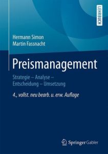 Preismanagement Simon, Hermann/Fassnacht, Martin 9783658118709