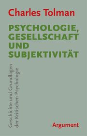 Psychologie, Gesellschaft und Subjektivität Tolman, Charles 9783867545976