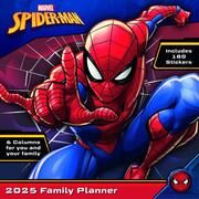 Pyramid - Spider-Man 2025 Familienplaner, 30x30cm, Monatskalender mit 6 Spalten für Termine & Events, Kalender mit Sticker Sheet, nachhaltig nur mit Papierumschlag  9781804231463