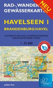 Rad-, Wander- und Gewässerkarte Havelseen 1: Brandenburg/Havel (wasser- und reißfest)  9783866361140