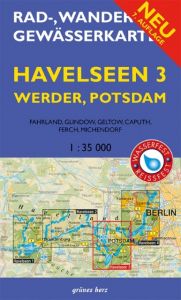 Rad-, Wander- und Gewässerkarte Havelseen 3: Werder, Potsdam  9783866361164