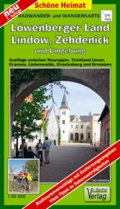 Radwander- und Wanderkarte Löwenberger Land, Lindow, Zehdenick und Umgebung  9783895911514