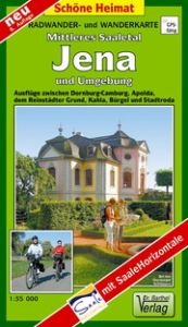 Radwander- und Wanderkarte Mittleres Saaletal, Jena und Umgebung  9783895910982