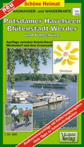 Radwander- und Wanderkarte Potsdamer Havelseen, Blütenstadt Werder und Umgebung  9783895910883