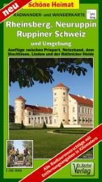 Radwander- und Wanderkarte Rheinsberg, Neuruppin, Ruppiner Schweiz und Umgebung  9783895911255