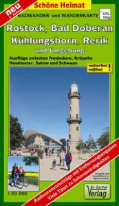 Radwander- und Wanderkarte Rostock, Bad Doberan, Kühlungsborn, Rerik und Umgebung  9783895911880