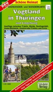 Radwander- und Wanderkarte Vogtland in Thüringen und Umgebung  9783895911163