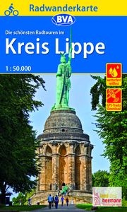 Radwanderkarte BVA Die schönsten Radtouren im Kreis Lippe 1:50.000, reiß- und wetterfest, GPS-Tracks Download BVA BikeMedia GmbH/Kreis Lippe 9783870738914