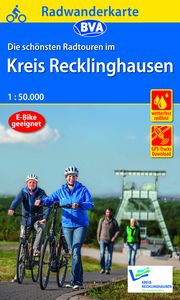 Radwanderkarte BVA Die schönsten Radtouren im Kreis Recklinghausen, 1:50.000, reiß- und wetterfest, GPS-Tracks Download Kreisverwaltung Recklinghausen/BVA BikeMedia GmbH 9783969900307