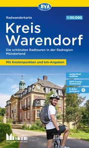 Radwanderkarte BVA Kreis Warendorf 1:50.000, mit Knotenpunkten und km-Angaben, reiß- und wetterfest, GPS-Tracks Download BVA BikeMedia GmbH/Münsterland e V  Greven 9783969902257