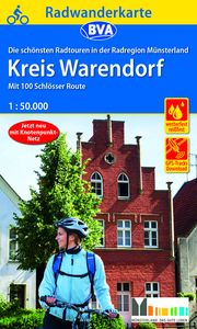 Radwanderkarte BVA Radregion Münsterland Kreis Warendorf mit 100 Schlösser Route 1:50.000, reiß- und wetterfest, GPS-Tracks Download BVA BikeMedia GmbH/Münsterland e V  Greven 9783969900598