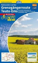 Radwanderkarte BVA Radwandern auf der Grenzgängerroute Teuto-Ems 1:50.000, reiß- und wetterfest, GPS-Tracks Download Arbeitsgemeinschaft der Grenzgängerroute Teuto-Ems c/o Tourismusverban 9783870737092