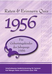 Raten und Erinnern Quiz 1956 Mangei, Karl 9783936778670