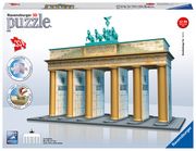 Ravensburger 3D Puzzle 12551 - Brandenburger Tor - Das Wahrzeichen von Berlin - 3D Modell für große und kleine Puzzlefans ab 10 Jahren  4005556125517