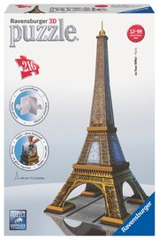 Ravensburger 3D Puzzle 12556 - Eiffelturm - Das UNESCO Weltkultur Erbe und Wahrzeichen von Paris als dreidimensionales Modell für große und kleine Puzzlefans ab 10 Jahren  4005556125562